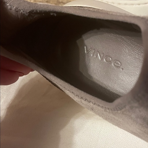Vince Women’s Gray Suede Slip-On Shoes - Picture 6 of 9